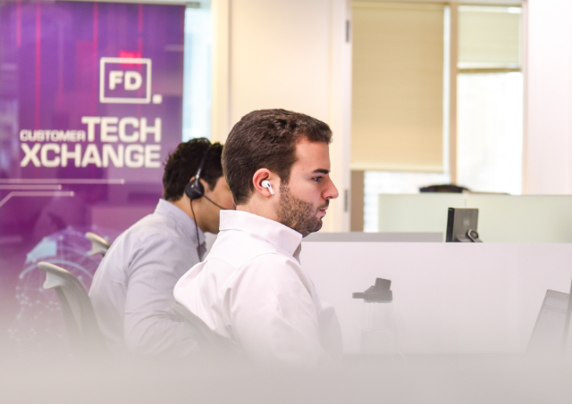 Fulcrum Digital employee working